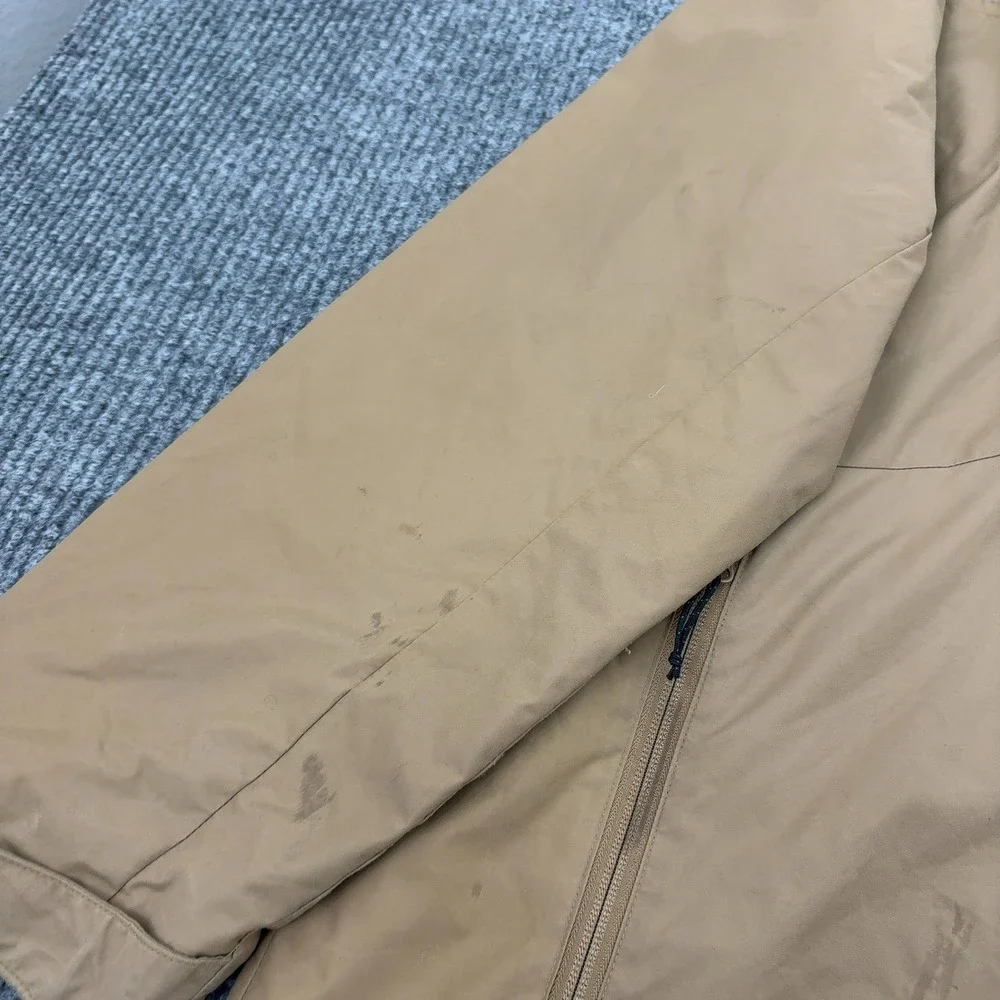 Columbia Jacket Mens L Tan Nylon Hooded Interchange‎ Outdoor Gorpcore Style